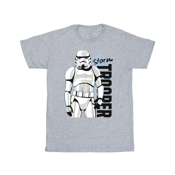 Star Wars Mens Storm Trooper T-Shirt - Sports Grey