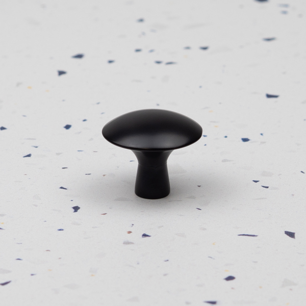 Handle & Home Matt Black Bridge Handle and Coordinating Knob