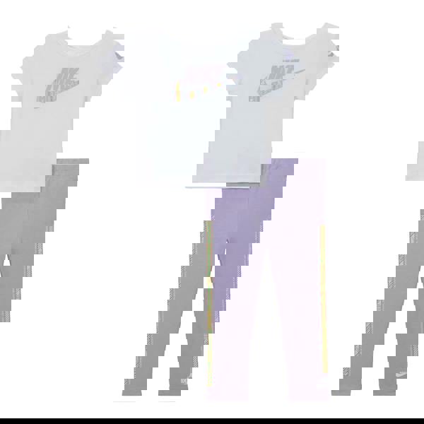 Nike Childrens/Kids Happy Camper Top & Bottom Set - Purple