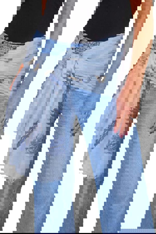 Paulo Due Feather Print Lightweight Scarf with Gold Lurex Detail