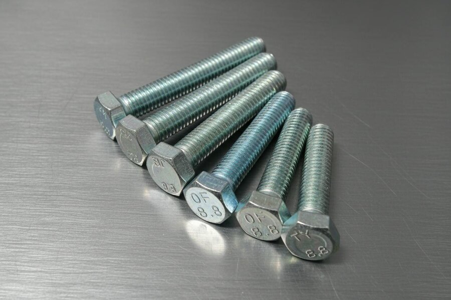 Fixaball UNF 7/16" 20tpi x 2.1/2" Hex Set Screw Bolt High Tensile BZP