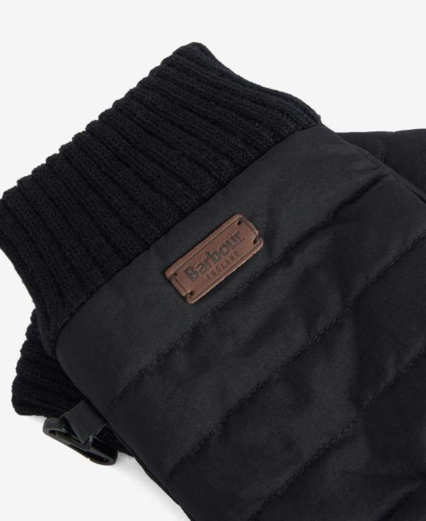 Barbour Banff Quilted Gloves - Black