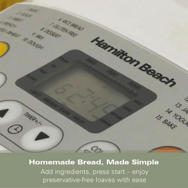 Hamilton Beach Essential QuickBake 19-in-1 Automatic Bread Maker