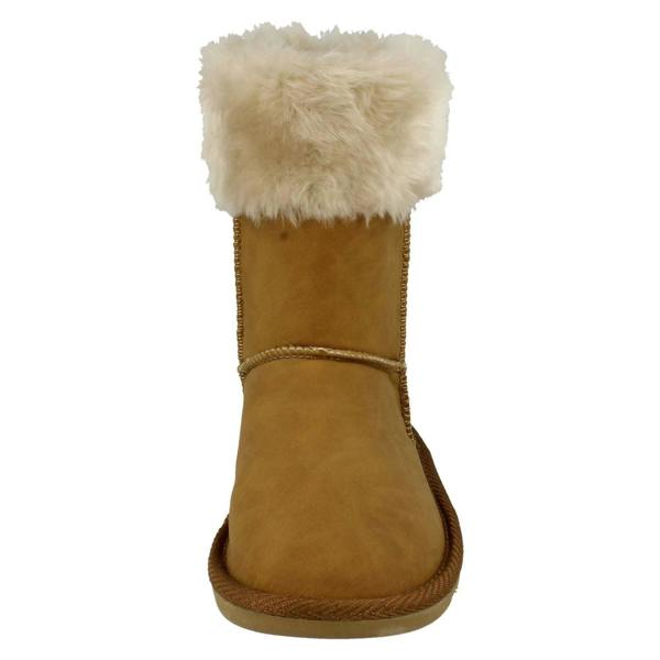 Spot On Girls Spot On Faux Fur Trim Casual Boots