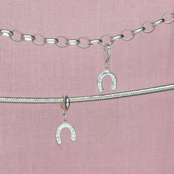 Sterling Silver Lucky Horseshoe Charm - MYLEE London