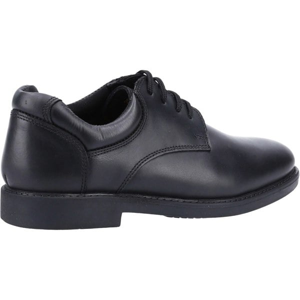 Hush Puppies Tim Senior Leather Boys's Black Shoes