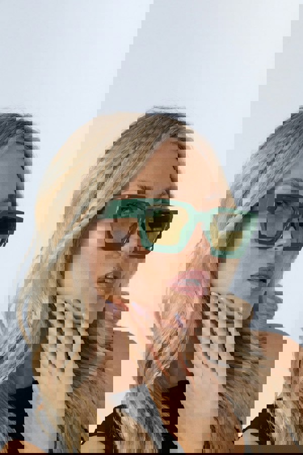 SVNX Square Retro Mint Green Sunglasses