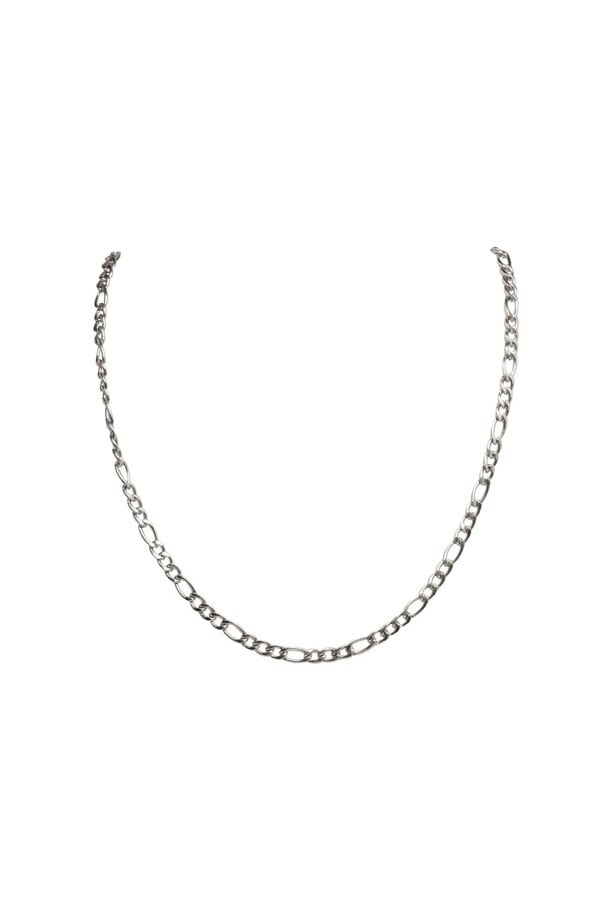 SVNX Figaro Chain Necklace in Silver Colour