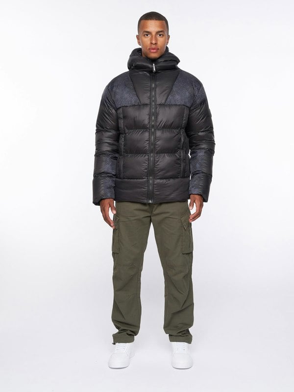 Duck and Cover Ryebank Padded Jacket Black Camo
