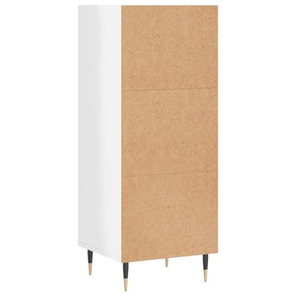 Berkfield Sideboard High Gloss White 34.5x32.5x90 cm Engineered Wood