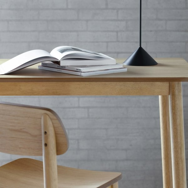 Furniture To Go Barlow Rectangular Dining Table in Matt Oak Included 4 Barlow Dining Chair in Matt Oak