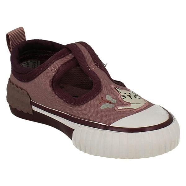 Clarks Girls Clarks Canvas T-Bar Foxing Pet T