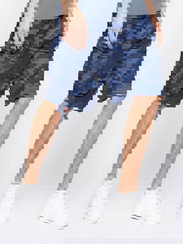 Crosshatch Jimster Shorts Blue Camo