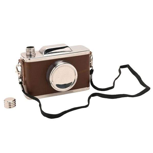 Diletto Gifts Harvey Makin Classic Hip Flask 11oz - Camera