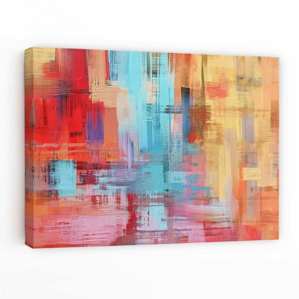 Artze Wall Art Abstract Art Print of Painting 'Summer Vacation" Canvas