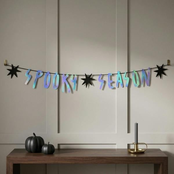 Garden Greatness Holographic Foil Spooky Halloween Bunting