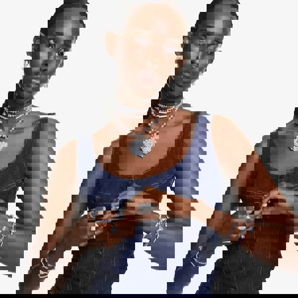 Swarovski Hyperbola Rhodium Plated White Heart Bangle 5684385