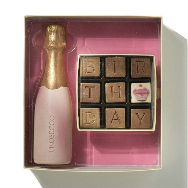 CHOC ON CHOC Chocolate Prosecco Birthday Gift Box