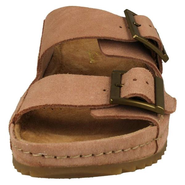 Clarks Ladies Clarks Adjustable Dual Strap Mule Sandals Brookleigh Sun