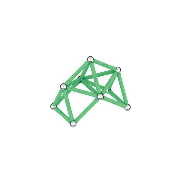 Geomag Glow Recycled Plastic Magnetic Shapes - 42 Pieces