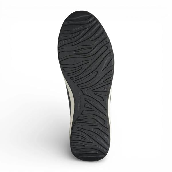 Tamaris Women's Black Gold Platform Zip Lace-Up Sneakers