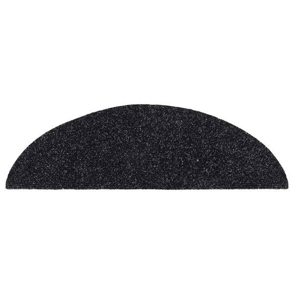 Berkfield Self-adhesive Stair Mats 10 pcs Black 56x17x3 cm Needle Punch