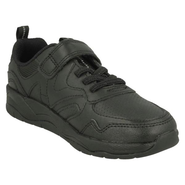 Clarks Boys Clarks Lightweight Paw Print Detailed School Shoes Clowder Sprint