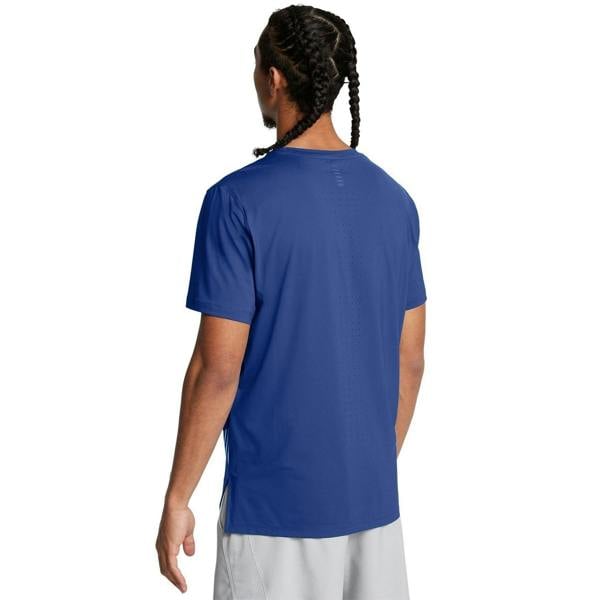 Under Armour Mens Launch Elite Graphic Print Lightweight T-Shirt - Blue - 