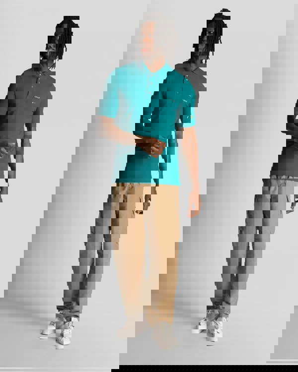 Lyle & Scott Embroidered Mens Polo Shirt - X154 Court Green