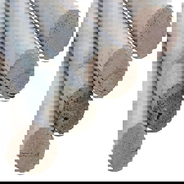 Wooden Pole Striped Camping Windbreak - Yellow 2.7M (Beach Holiday Garden Weather Shelter)