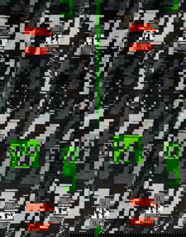 Minecraft Boys Multicoloured Creeper & Tnt All-Over Print Onesie