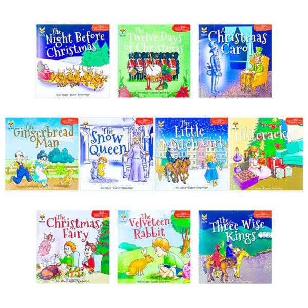 Santa's Christmas Classics 10 Book Collection A Christmas Carol, The Twelve Days of Christmas & More