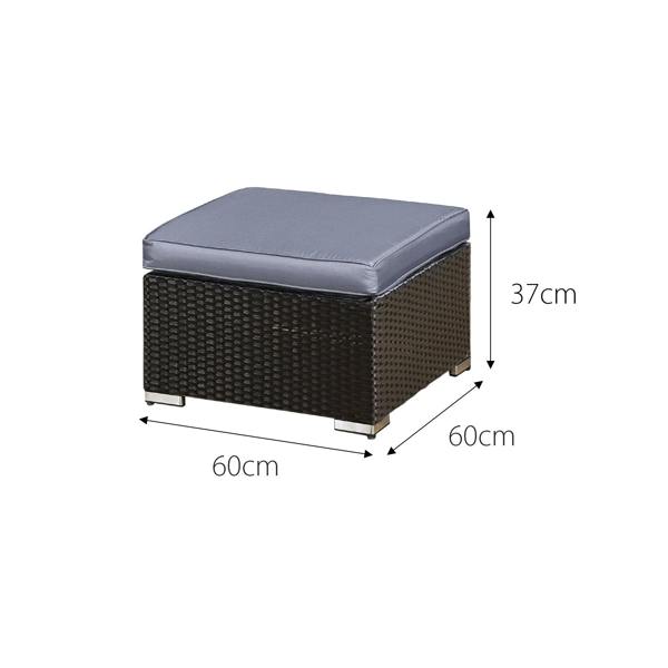 acorn deluxe rattan 10 seat lounge sofa set in black