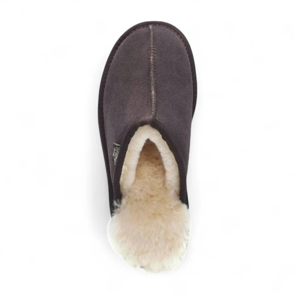 Infinity Leather Highland - Men's Genuine Sheepskin Suede Mule Slippers