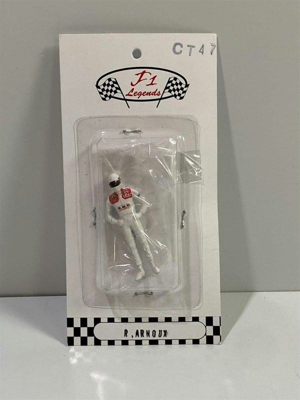 rene arnoux renault 1:43 scale figure cartrix ct47