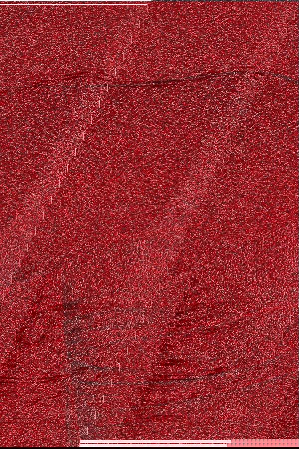 Sparkling Bardot Midi With Waterfall Ruffle - Red DR4030