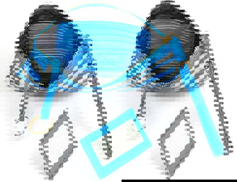 'GREEK' - Country Flag Designer Leather Clutch Purse