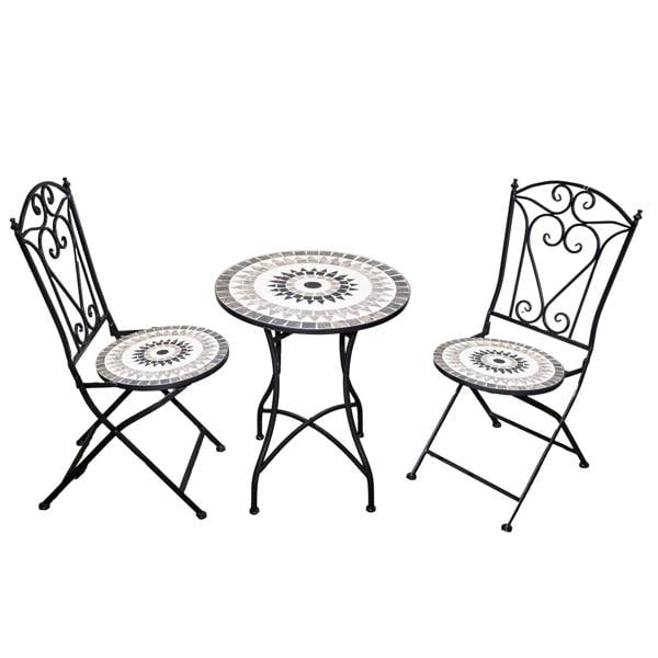 60cm Medina Mosaic Bistro Set image 1