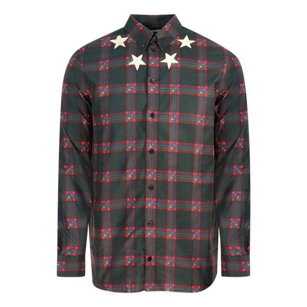 Givenchy Brown Check Casual Shirt