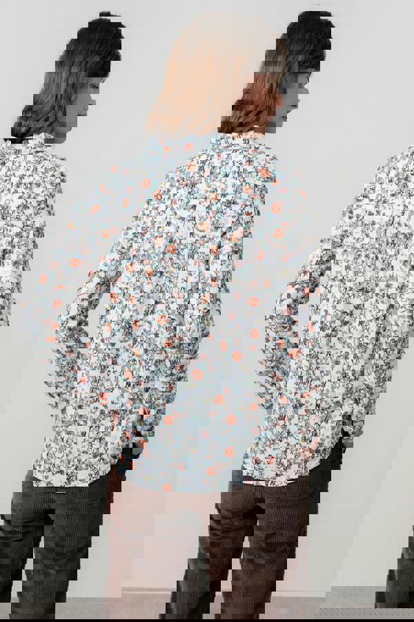 Lily & Me Patsy Organic Cotton Ditsy Shirt Ecru