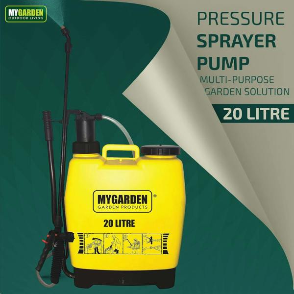 My Garden Outdoor Living Knapsack Sprayer with Adjustable Nozzles - Garden Manual Pressure Sprayer With Long Lance 10kPa Pressure Sprayer