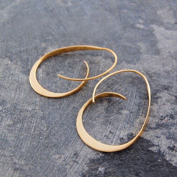 Tapered Silver Hoop Earrings - Otis Jaxon Silver Jewellery