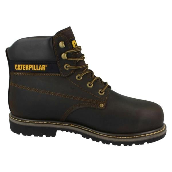 Caterpillar Mens Caterpillar Lace Up Leather Wide Safety Boots - Powerplant Sb Hro P72462