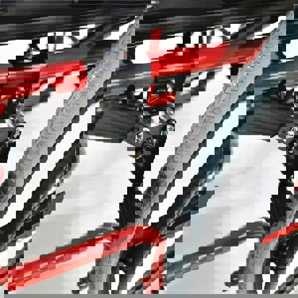 Aidapt Deluxe Self Propelled Steel Wheelchair Red