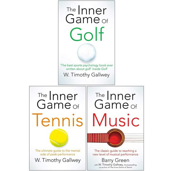 W Timothy Gallwey 3 Book Set (The Inner Game of Golf, Tennis, Music)