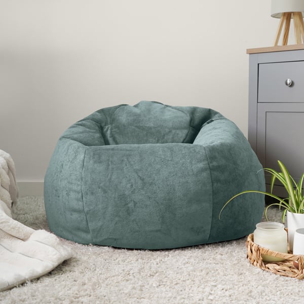 rucomfy Indoor Classic Velora Adult Bean Bag Chair - Large Bean Bag Seat