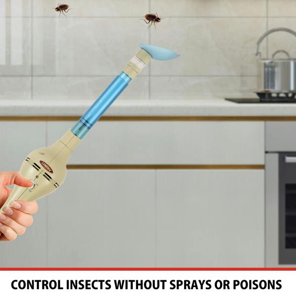 Lentek Handheld Bug Catcher Cordless Insect Trap for Indoor & Outdoor Pest Control (Battery Powered)