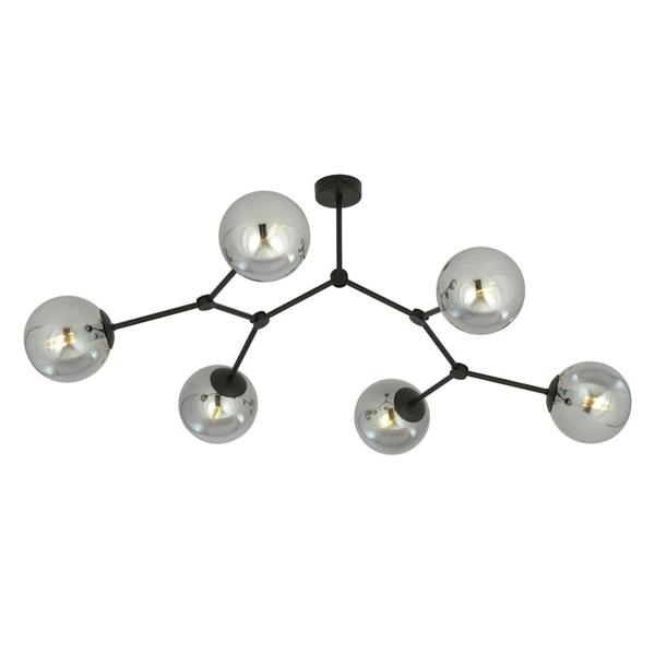 Emibig SPACE Ceiling lamp  6 x E14 Black with Graphite Shade
