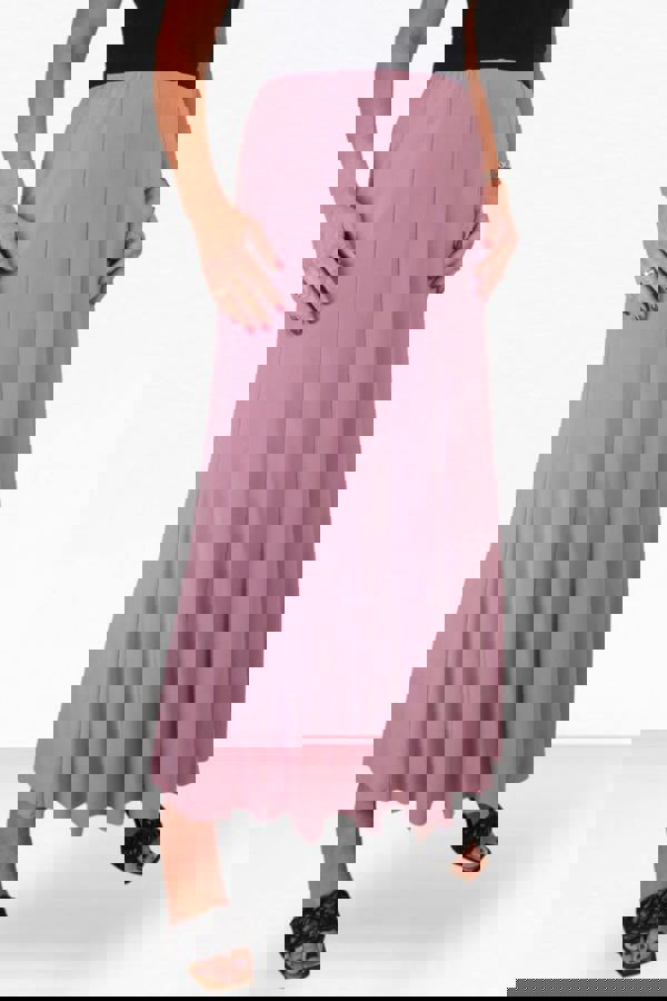 Paulo Due Women's Panelled 38" Elastic Waist Maxi Skirt