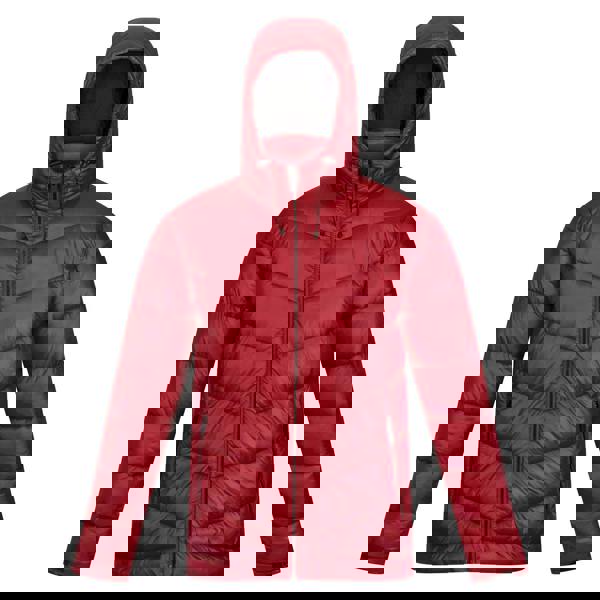 Regatta Mens Toploft II Hooded Padded Jacket - Dark Red - 